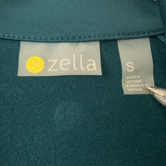 Zella 2-Pc Set Teal Jacket/Pants with White Accents Pockets Men’s Size S - Picture 7 of 15